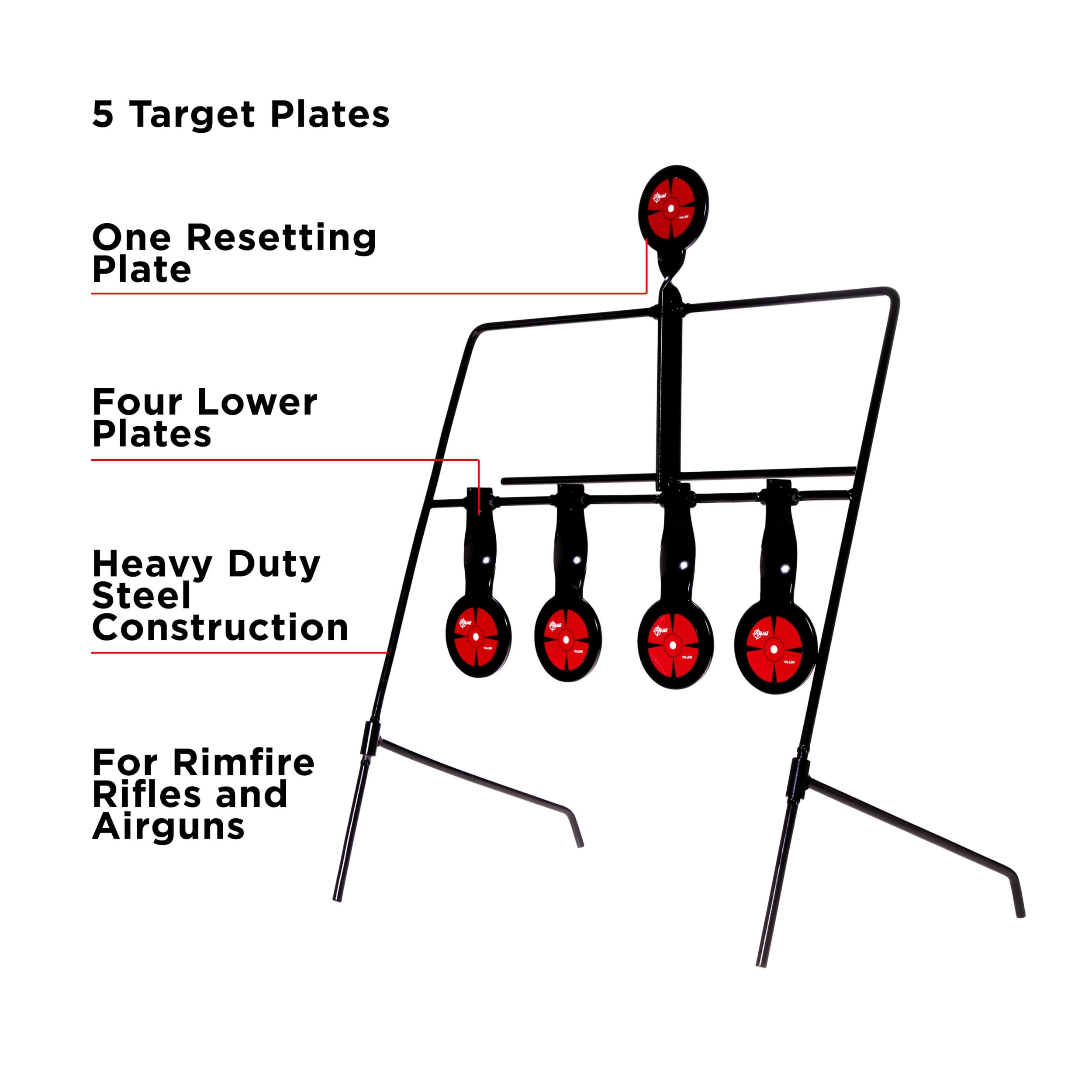 Ez Aim Deflector Spinner Target System, 16"W X 22.25"H, Multi