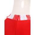 thumbnail image 5 of YiZYiF Womens Rhinestone Striped Circus Gymnastics Leotard with Gloves Halloween Ringmaster Costume Red XXL, 5 of 7