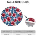thumbnail image 6 of Pioneer Flower Floral Print Pattern Round Fitted Tablecloth with Elastic Edge,Dining Table Cover Waterproof,Outdoor Round Tablecloth for Camping,Dining,Indoor and Outdoor, 6 of 7