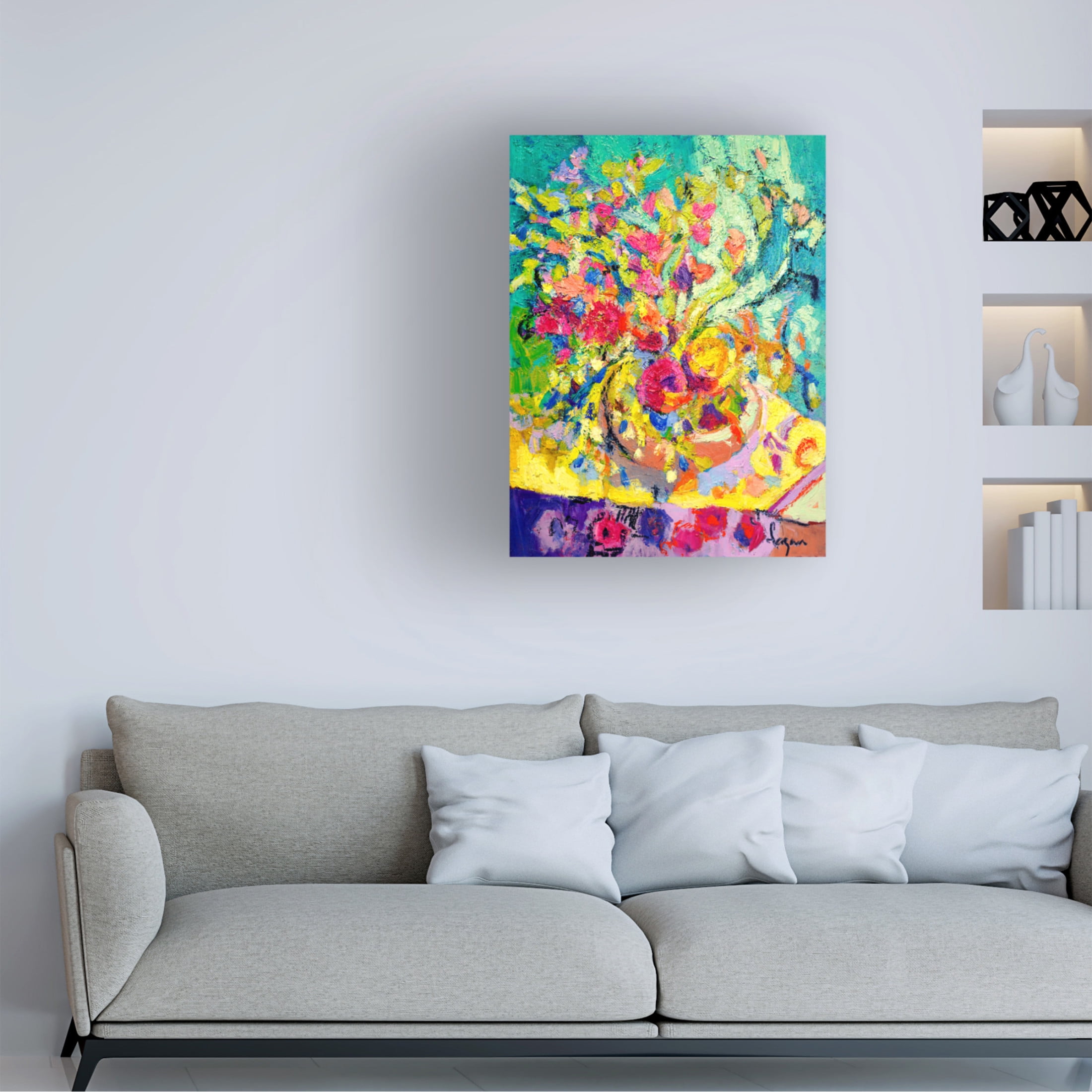 Canvas Wall Art - Dorothy Fagan 'Abundance Ii' Wall Art for Living Room, Bedroom, or Office D?cor by Trademark Fine Art - 24 x 32 Inches