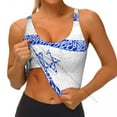 thumbnail image 4 of Women Sexy Sports Vest Israel Flag Female Streetwear Sport Lingerie Tee Crop Top, 4 of 6