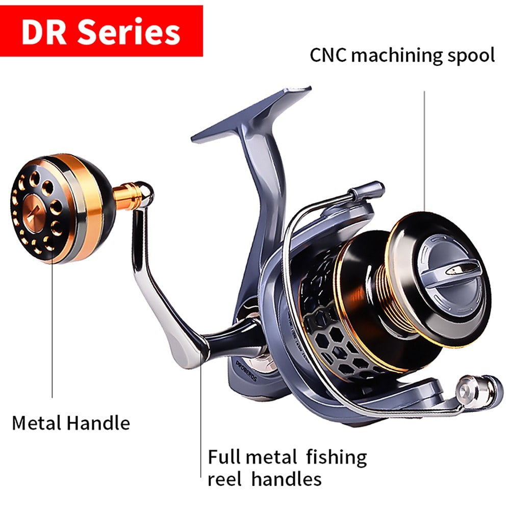 Interchangeable Spinning Fishing Reel with Full Metal Spool