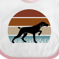 thumbnail image 4 of Inktastic Hunting Dog Retro Sunset Boys or Girls Baby Bib, 4 of 4