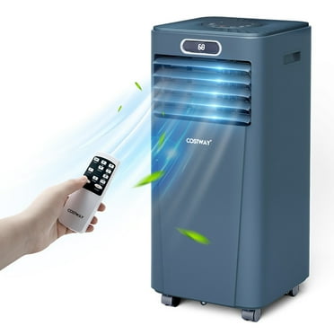 Resenkos Air Conditioner, Cooler,10000 BTU 4-in-1 Portable Air Conditioner with Dehumidifier and Fan Mode-Dark Blue