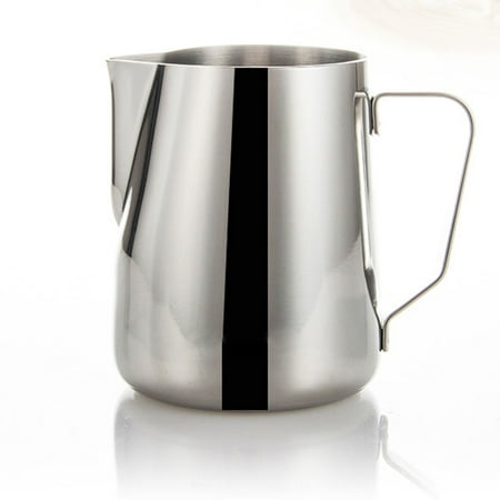 

BESTONZON 350ml Stainless Steel Milk Pour Pot Cup Mug (Silver)