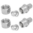 thumbnail image 1 of Suministros industriales, 2 piezas Accesorio de tubo de compresión Accesorio de tubo Conector de junta de virola doble Conector de virola doble Adaptador recto Durabilidad extendida, 1 of 9