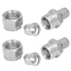 thumbnail image 3 of Adaptadores de conexión por compresión de acero inoxidable, conectores de doble casquillo para tuberías de 6 a 14 mm, unión recta, 3 of 8