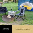 thumbnail image 7 of ARROWHEAD OUTDOOR KKS0316U  Folding Camping Quad Chair w/ 6-Can Cooler, Cup & Wine Glass Holders, w/ Carrying Bag, Granite Gray, 7 of 7