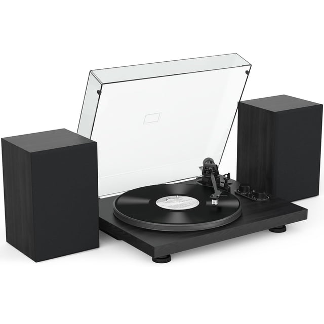 Tocadiscos de vinilo Udreamer, 40 W, Bluetooth, negro