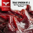 thumbnail image 2 of TRIAX Spheron Grease - Super Heavy Duty, Red, High Temp, Ultra Tacky, Extreme Pressure, Virtually Waterproof - For 5th Wheel, Joints, Pivots, Wheel Bearings, and Chassis (1 Tube), 2 of 8