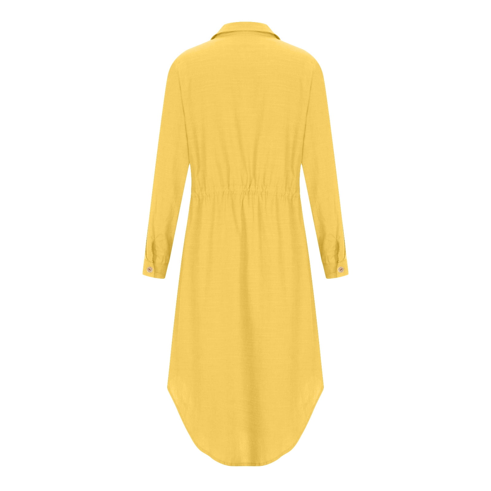 L’or volume shirt dress Linen Blend Midi Shirt Dress - Office Outfit | LOVESTITCH