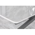 thumbnail image 4 of Paulita Rectangular Dining Table White and Gunmetal, 4 of 7