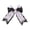 A, variant on Punk Devil Wing Heart Hair Clip for Women Girl Hair Styling Accessories for Braid 2000s Halloween Party Dressingup Supply