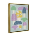 thumbnail image 4 of Stupell Industries Pastel Retro Mushrooms Botanical & Floral Painting Gold Floater Framed Canvas Art Print Wall Art, 25 x 31, 4 of 10