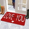thumbnail image 4 of PtRug Valentines Day Door Mat Love Truck Decorative Pink Heart Kitchen Mat Love You Welcome Doormats Sweet Cat Valentines Outdoor Door Mat Hugs & Kisses Floor Mats XOXO Decor 30" X 17", 4 of 6