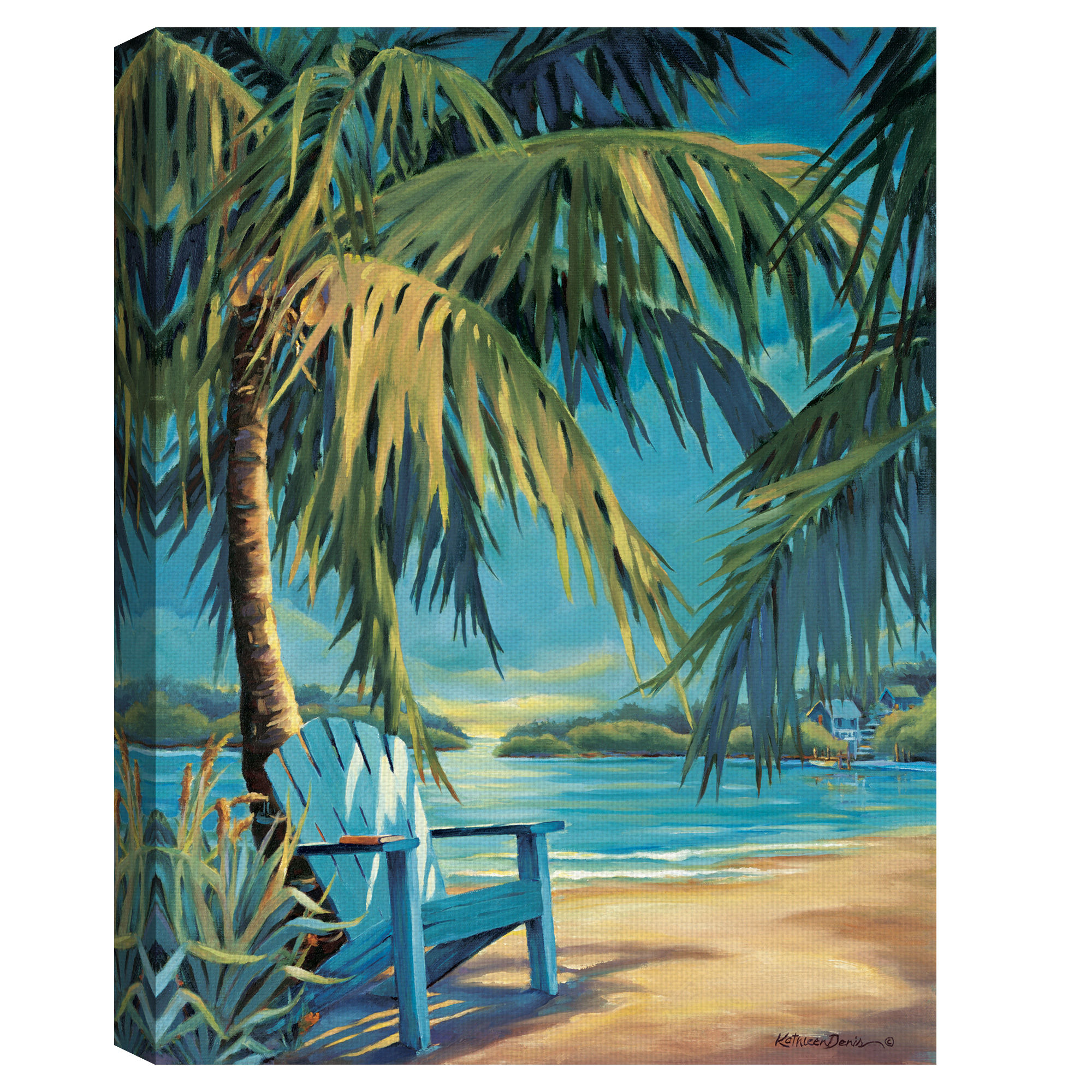Masterpiece Art Gallery Hide Out Beach By Kathleen Denis Canvas Art Print 30" x 40"