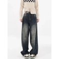 thumbnail image 4 of Jeans Baggy Y2K Harajuku pour Femmes, Mode Urbaine Rétro, Mode d'Automne, Jeans Amples à Jambe Grand pour Femmes, 4 of 5