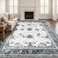 thumbnail image 2 of WANLISELL 8' x 10' Area Rugs for Living Room, Non-Slip Machine Washable Rug, Vintage Soft Indoor Carpets, Green Beige, 2 of 14