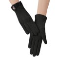 thumbnail image 1 of Minnieouse Guantes de moda Calefacción, Mujeres Invierno Aire libre Manoplas Dedos divididos Conducción peluda Ciclismo Pantalla táctil Protección guantes y mitones Negro Minnieouse AP014261-02, 1 of 6