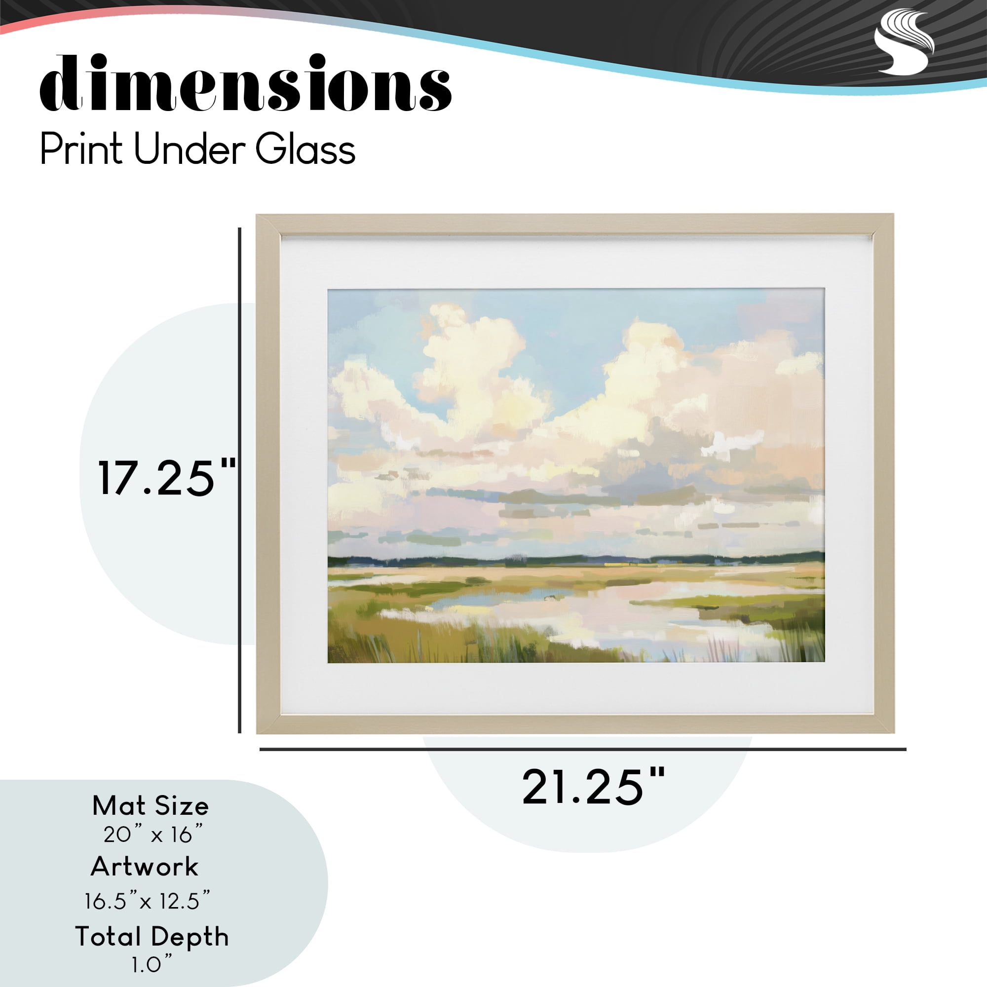 Stupell Industries Lowcountry Marsh at Dawn Birch Framed Print Under Glass, design by LSR Design Studio