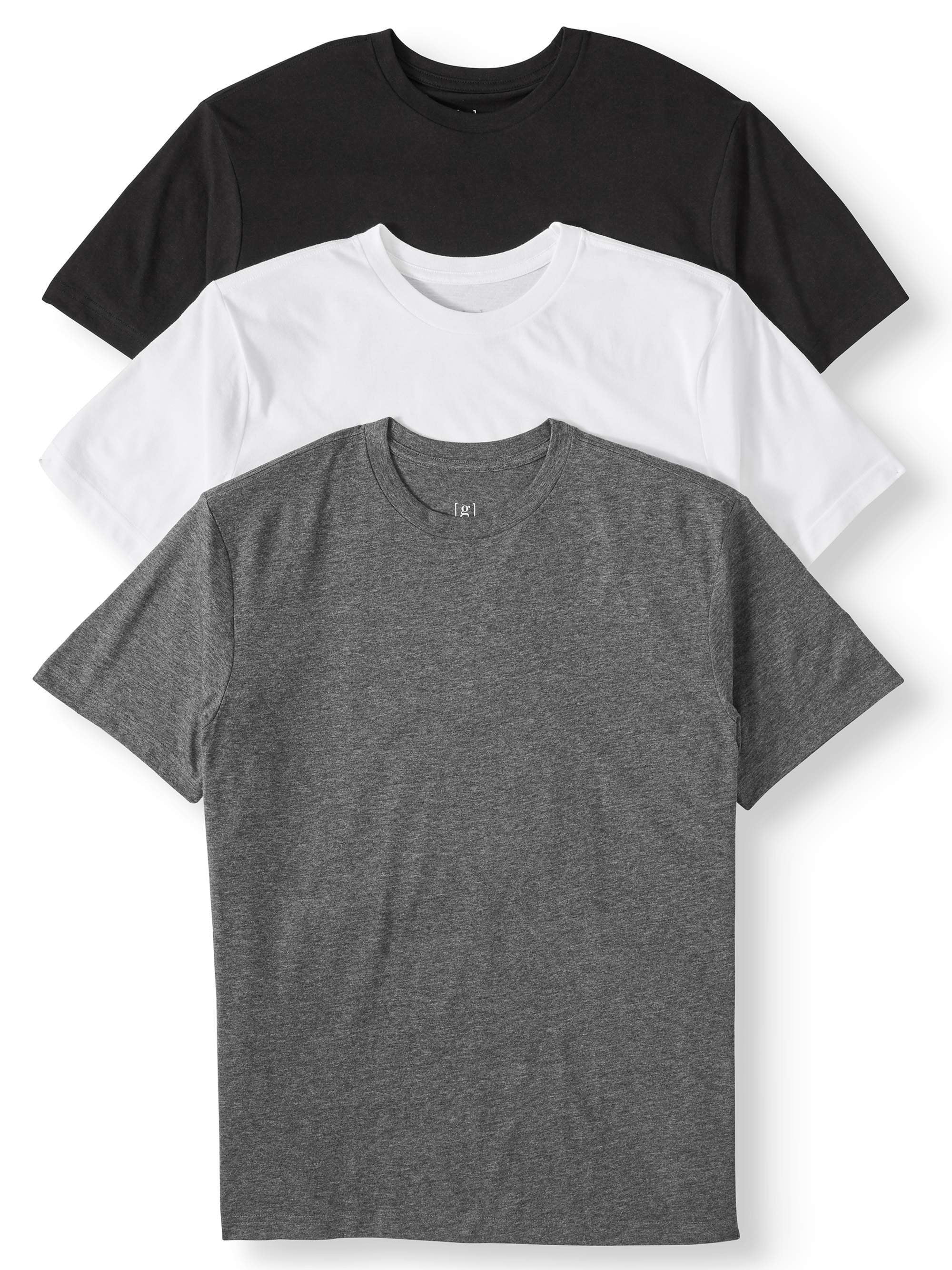 George Men's and Big Men's Short Sleeve Crew Tee - 3-Pack, Up To Size ...