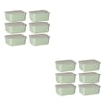 thumbnail image 1 of Recipiente de Plástico de Grado Alimenticio Billuyoard con Tapa Transparente Verde 6 Piezas, 1 of 6