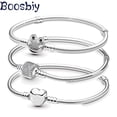 thumbnail image 2 of Boosbiy, pulsera con abalorio de cadena de serpiente y búho chapada en plata para mujer, pulseras de marca de moda, fabricación de regalos de joyería DIY Tan Jianjun unisex, 2 of 2