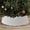 White, variant on Gaderth Luxury Soft Faux Fur Christmas Tree Collar Ring - Striped Textured Tree Stand Base Cover - Collapsible, Easy Setup & Storage - Indoor Holiday Decor - Pink, 23-28 in