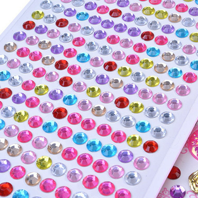  ROADPLUM 10 Sheets Gem Stickers for Crafts, 4100Pcs Self  Adhesive Gemstones Pearl Jewels Stickers for Kids Crafts, Stick on Gems  Pearls for Hair, Bling Rhinestone Stickers for Kid Crafts Decoration