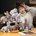 thumbnail image 1 of Uscallm 2Pcs Easter Stuffed Rabbit PlushToySoft Wistiti Fabric Cute Bunny Doll forChildrenKids Gift Spring Holiday Festive Home Decor, 1 of 9