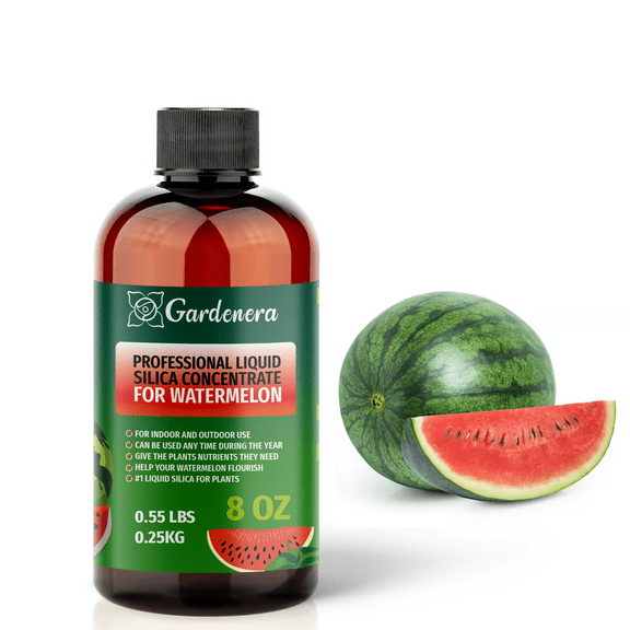 ⭐ PREMIUM Bioavailable Silica Fertilizer for Watermelon – 8oz – Ideal for Hydroponics & Soil – Healthier Plants with Strong Stalks - CONCENTRATE