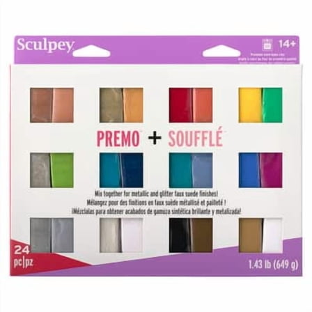 6 Packs: 24 ct. (144 total) 1oz. Sculpey Premo & Souffle Oven-Bake Clay
