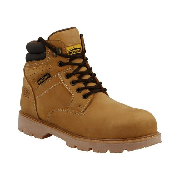 Botas Work Land Hombre Piel Resistente Suela Anti Derrapante Amarillo Talla 28.5