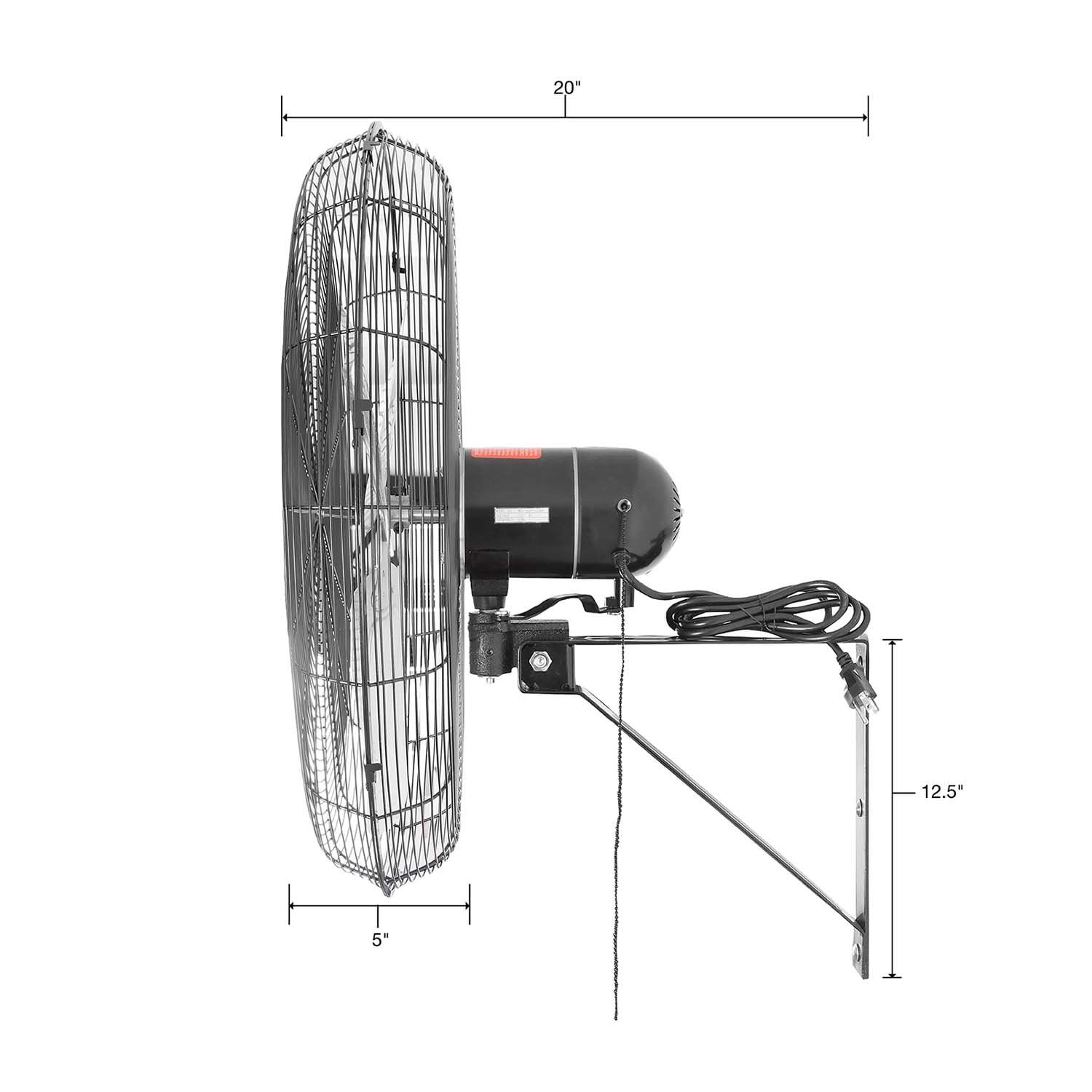 OEMTools 30 Inch Oscillating Wall Fan