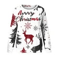 Wancir Christmas Shirts for Women 2024 Cute Xmas 3D Graphic Sweatshirt