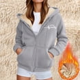 thumbnail image 2 of Towmus Sweatshirt for Women Zip Up Hoodies Casual Long Sleeve Warm Hooded Winter Coats with Pockets M-5XL, 2 of 7
