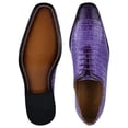 thumbnail image 5 of LIBERTYZENO Men Genuine Leather Formal Lace Up Oxford Dress Shoes, Purple, 5 of 5