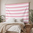 thumbnail image 3 of Pink Stripe, Tapestry for Bedroom Wall Hanging Tapestry, Abstract Geometric Ceiling Backdrop Tapestries Poster Blanket Wall Decor for Teens Room Living Room Dorm 39" x 59", 3 of 8