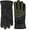 Forest Green Black, variant on 1 Pair of Adult One Size Two Tone Insulated Waterproof Windproof Cold Winter Weather Gloves for Snow, Wind, Rain, Hail, Freezing Temperatures and Harsh Climates in Gray and Black