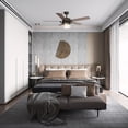 thumbnail image 6 of Smaair 52" 5 Blades Smart Wifi Ceiling Fan Works with Voice Device for Indoor Home, 6 of 8