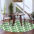 thumbnail image 4 of St Patricks Day Round Rug 6ft Washable Circle Kitchen Rugs Non Slip Spring Watercolor Green Shamrock Large Area Rug Indoor Floor Carpet for Bedroom Living Room Home Office Dining Room Nursery, 4 of 8