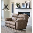 thumbnail image 2 of Catnapper Thompson Power Reclining Loveseat in Brown Polyester Fabric, 2 of 15