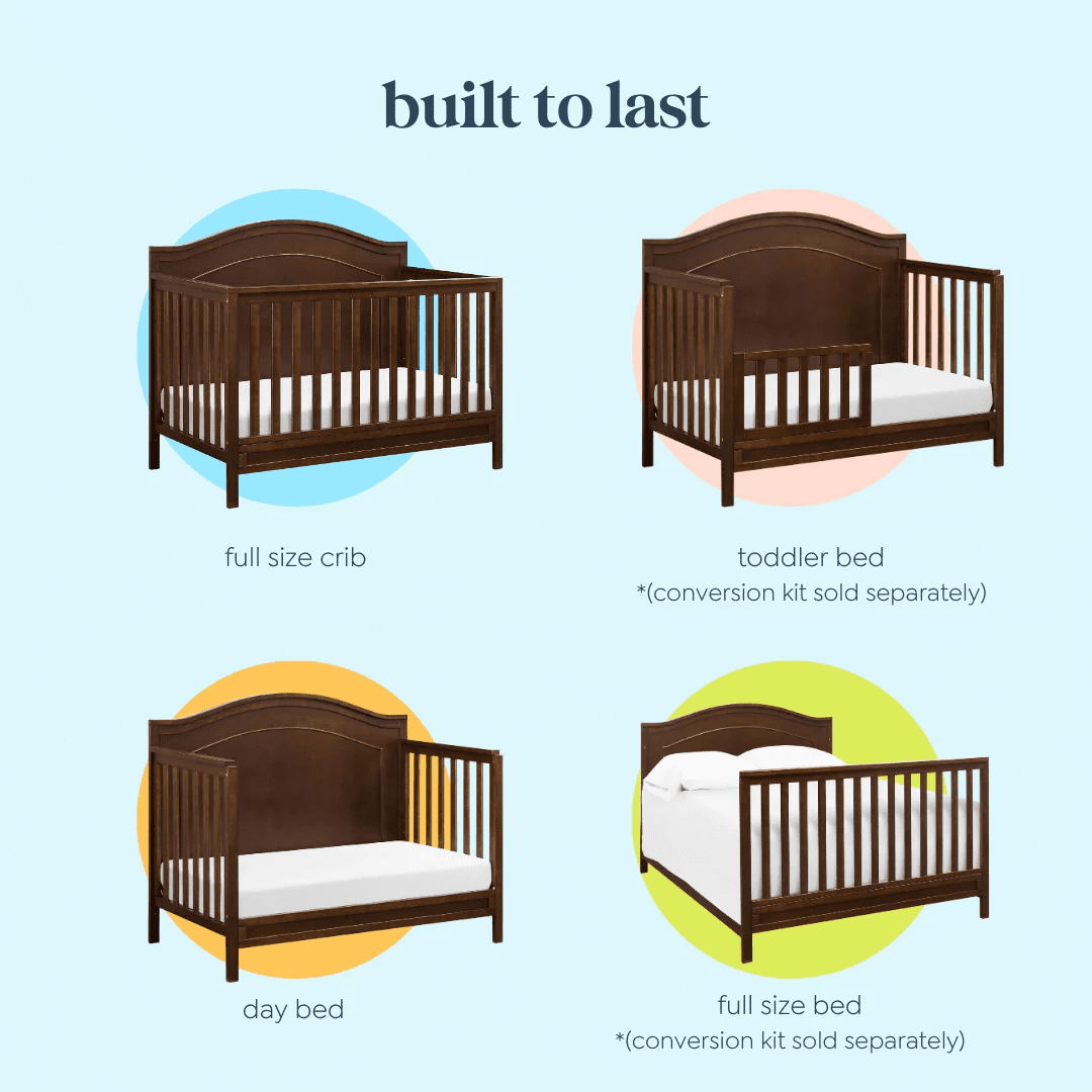DaVinci Charlie 4-in-1 Convertible Crib, Greenguard Gold Certified, Espresso