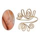 thumbnail image 5 of Brazalete con anillo y pulsera para la parte superior del brazo para mujeres y niñas, ideal para bodas y festivales de verano. Oro, 5 of 7