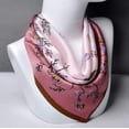 thumbnail image 3 of PTSPLLMY 100% Real Mulberry Silk Scarf -21'' x 21''- Lightweight Neckerchief –Women Men Small Square Digital Printed Scarves, 3 of 7