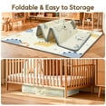 thumbnail image 2 of Foldable Baby Play Mat, PIGLOG Waterproof Playmats for Babies and Toddlers Kids, Safe Foam Playmat for Tummy Time, 50x50 Playpen Mat, Reversible Portable Baby Floor Mat for Infant, Toddler, Dinosaur, 2 of 5