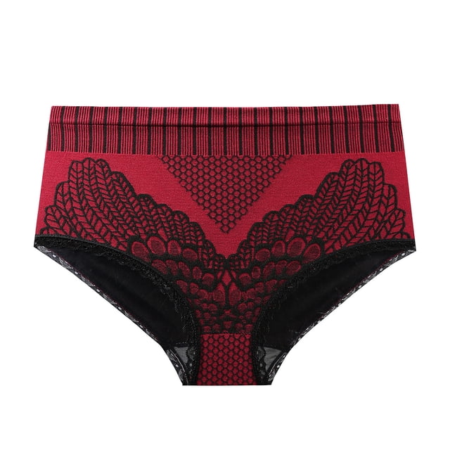Ropa Interior Para Mujer Calzoncillos Sin Costuras Borde de Encaje de Color Pantalones Cortos de Cintura Alta Fajas Bragas Con Control de Barriga Odeerbi ODB140192