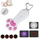 thumbnail image 1 of 1 pieza (blanco, aproximadamente 92 x 47 x 18 mm) Puntero para gatos, juguete interactivo 5 en 1 con LED y patrón ajustable, juguete con luz LED roja recargable por USB para gatos y perros, herramient, 1 of 5