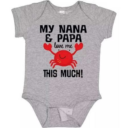 Bella Canvas Nana And Papa Love Me Grandson Outfit Infant Creeper From Loves Childs Bodysuit