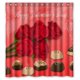 thumbnail image 1 of Cortina de Ducha ABPHQTO Valentine Series Rosa Roja y Chocolate Impermeable 160x180 cm, 1 of 2